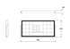 Soft close decorations shelf with ring box (Wine red) (564 mm)