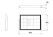 Soft close decorations shelf with ring box (Wine red) (564 mm)