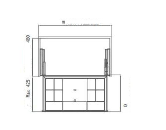 Полиця для прикрас 564 мм (Серія Hera) (Елегантний сірий) 6180360 фото