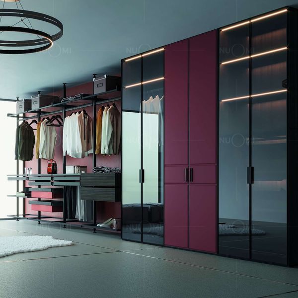 Wardrobe shelf 574mm (Wine red) (PILLAR)