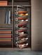 360&deg; rotating shoe section with 12 shelves (Wine red)