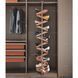 360&deg; rotating shoe section with 12 shelves (Wine red)