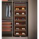 360&deg; rotating shoe section with 12 shelves (Wine red)