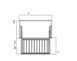 Pull-out trouser rack 564 mm (Hera Series) (Elegant gray)
