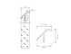 Edge bonding handle 45degr type (Matte black)