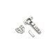 Small angle two section force buffering hinge. Half overlay (LUXURIANCE Series)