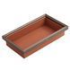 Soft close leather basket (Wine red) (564 mm)