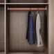 Clothes Rail Covered Leather (Wine red) (564 mm)