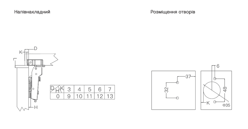 Двосекційний завіс з дотягом для малого кута. Чорний. Внутрішній (Серія LUXURIANCE) 8022633 фото