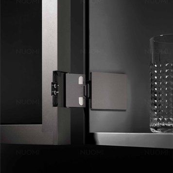 Pin-type hinge. Half overlay (Special Series) (Wine red)