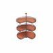 360&deg; Three-Tier Rotatable Corner Shelf (Wine red)
