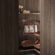 360&deg; Three-Tier Rotatable Corner Shelf (Wine red)