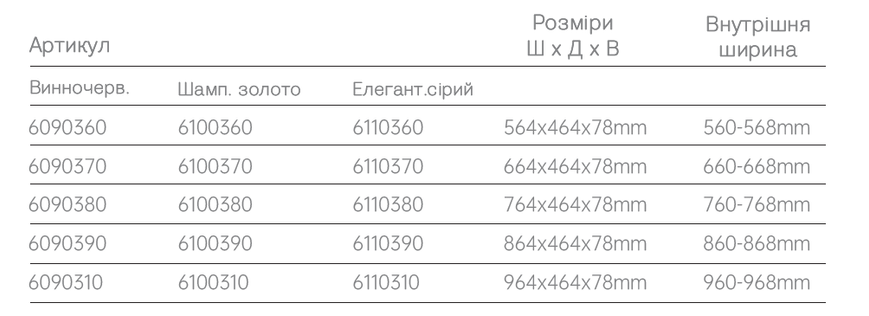Полиця для прикрас (Винночервоний) (564 мм) 6090360 фото