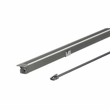 Ultra-thin recessed COB profile with angled backlight (10*10, 3000mm, 9.8W) (Elegant gray)