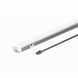 Ultra-thin recessed COB profile with backlight and surface-mounted diffuser (11*10, 3000mm, 9.8W) (Elegant gray)