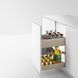 Pull-out cargo with cutlery shelf 400 mm (Elegant grey)