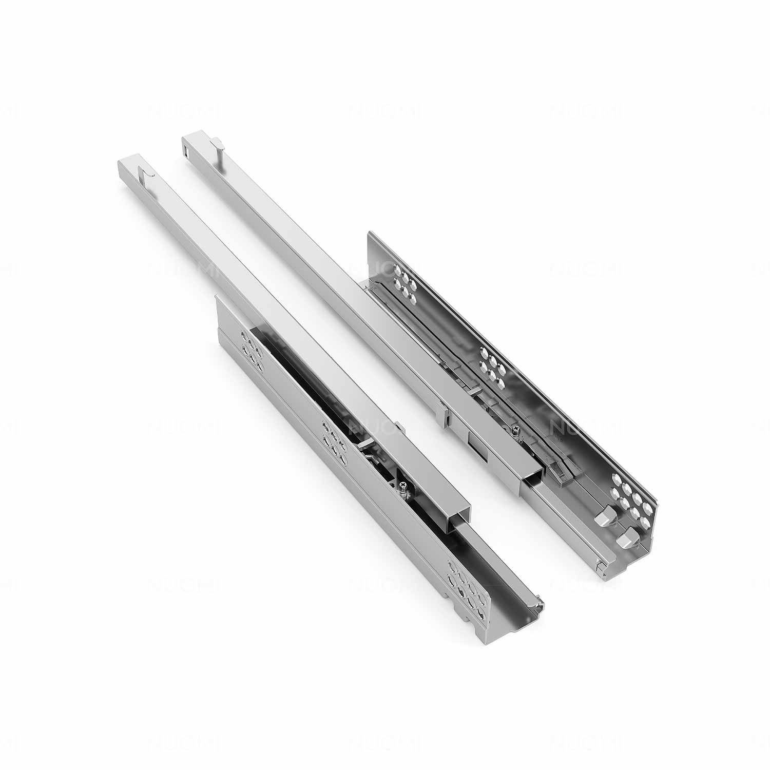 Sally Series Concealed Two Section Damping Slide Close To Full Extension 2