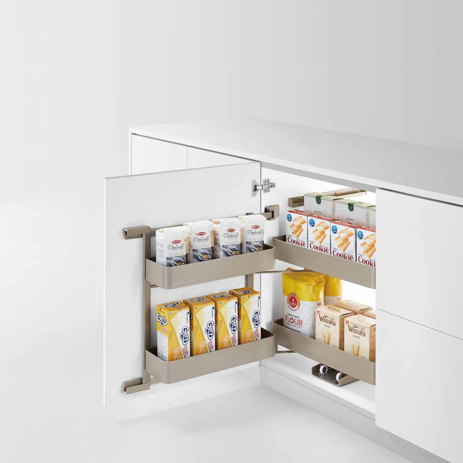 Encanto Series Base Cabinet Mini Pantry Roll Out 2